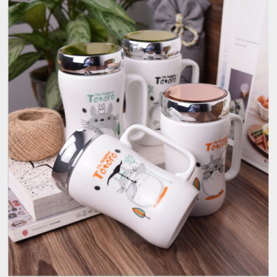 Ly Sứ Uống Nước Giữ Nhiệt Có Nắp Tráng Gương Cao Cấp, Cốc Giữ Nhiệt Họa Tiết Đáng Yêu Cho Bé - Chính hãng MINIIN (Giao mẫu ngẫu nhiên)