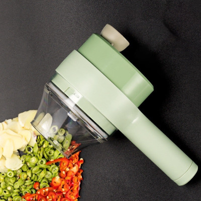 Máy xay mini cầm tay 3 trong 1 (máy xay nghiền tỏi ớt, rau củ, sinh tố;, máy nạo gọt hoa quả; máy cắt sợi, thái lát đồ ăn) dễ dàng vệ sinh