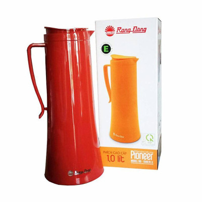 Phích pha trà giữ nhiệt cao cấp Rạng Đông, 1 lít, thân nhựa, vai nhựa, Model: RD-1040N1.E - Chính Hãng