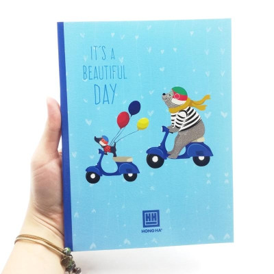 Combo 5 Vở Class Dreaming Bear - 4 Ly Ngang 96 Trang ĐL 70g/m2 - Hồng Hà (Mẫu Màu Giao Ngẫu Nhiên)