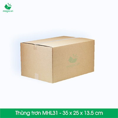 10 Thùng hộp carton - Mã MHL31 - Kích thước 35x25x13.5 (cm)