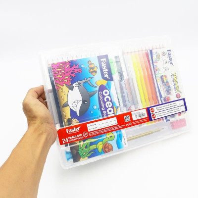 Bộ 24 Bút Chì Màu Faster Fabulous CP-F-5024-SETB