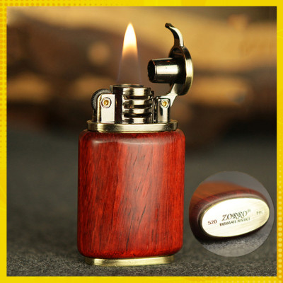 Vỏ Hột Quẹt Bật Lửa Zorro Z520-301 Ốp Gỗ Thiết Kế Mới Đẹp Độc Lạ - Dùng Xăng Bấc Đá Cao Cấp