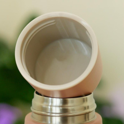 Bình giữ nhiệt Lock&Lock 505ml Maman Cup Vacuum Bottle Màu Xám LHC1487GRY - Hàng chính hãng, nắp dùng làm cốc nước uống - JoyMall