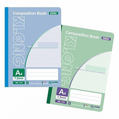 Sổ may 260tr A4 58/88 Compostion Book; MS: 310