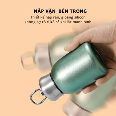 Bình Nước Giữ Nhiệt Mini Lõi Inox 304 300ml, Ly Giữ Nhiệt 5 Lớp Cách Nhiệt Cao Cấp Giữ Nhiệt Lên Đến 12 Giờ - HÀNG CHÍNH HÃNG MINIIN