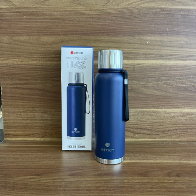 Bình giữ nhiệt Elmich EL8335 1 lít, Hàng chính hãng, inox 316, nắp dùng làm cốc - JoyMall