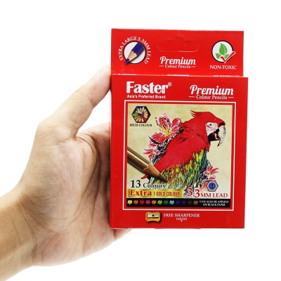 Hộp 13 Bút Chì Màu Nhỏ Premium - Faster CP-FP383-13S