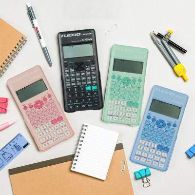 Máy Tính Khoa Học Flexio - Thiên Long Fx799VN - Màu Hồng - Mẫu 2