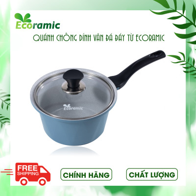 Quánh Đúc Chống Dính Vân Đá Đáy Từ Ecoramic Chính Hãng Cao Cấp, Siêu Bền, Dùng được mọi loại bếp