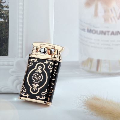 Vỏ Hột Quẹt Bật Lửa xăng đá sơn mài Chief CF018 Thiết Kế Đẹp Độc Lạ Với Nhiều Kiểu Họa Tiết Hoa Văn Sang Trọng - Dùng Xăng Bấc Đá Cao Cấp