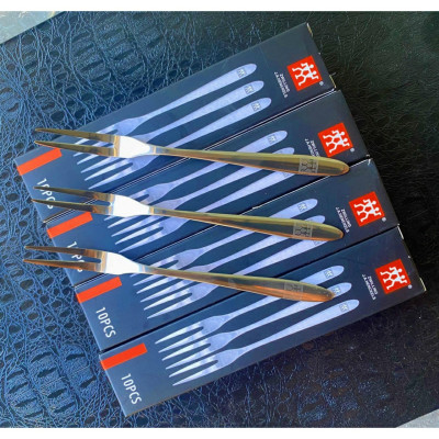 Bộ 10 Nĩa Hoa Quả Inox Cao Cấp Loại Đầu 2 Răng - Nĩa Ăn Trái Cây Đồ Tráng Miệng Cao Cấp - Hàng Loại 1 - Chính Hãng MINIIN