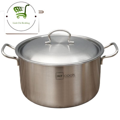 NỒI LUỘC GÀ INOX 430 BẾP TỪ 1 ĐÁY HT COOK SIZE 32CM SỬ DỤNG ĐƯỢC TRÊN MỌI LOẠI BẾP