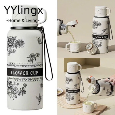 Bình Giữ Nhiệt Inox 800ml, Nắp Làm Cốc Uống Nước, Lưới Lọc Trà Cao Cấp - HÀNG CHÍNH HÃNG MINIIN