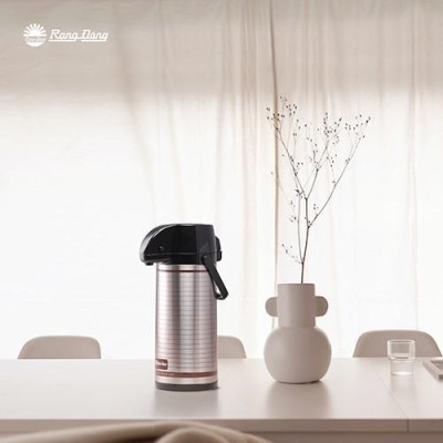 Phích nước cao cấp Rạng Đông 2,0 lít vỏ Inox, Giữ nhiệt nóng lạnh, Pha trà thảo mộc, Model: RD-2045 ST3.E