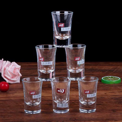 Bộ 6 Chén Uống Rượu Thuỷ Tinh Bộ 6 Ly Uống Rượu Thủy Tinh Cao Cấp 35ml Đế Dày