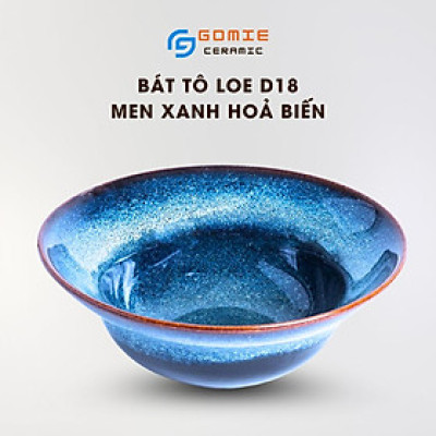 Bát Tô Loe D18 Men Xanh Hoả Biến