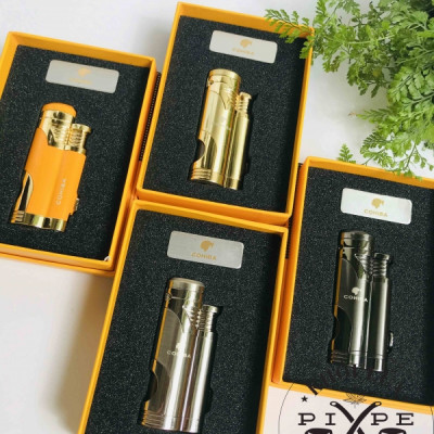 Vỏ Hột Quẹt Bật Lửa Khò 2 Tia  COB-359 Thiết Kế Đẹp Độc Lạ Lửa Khò Mạnh Mẽ - Dùng Gas Đá Cao Cấp