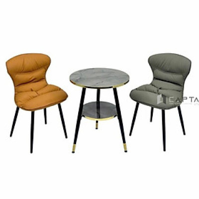 Bộ bàn cafe 2 ghế nhập khẩu SL TE1548-06P/ECO 33A-P Nội thất Capta