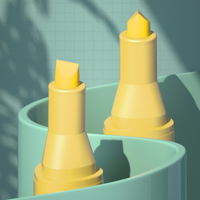  Bút dấu dòng dạ quang màu Macaron Deli – 6 chiếc/ hộp- S605