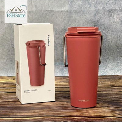Ly giữ nhiệt Lock&Lock Bucket Tumbler có ống hút hoặc nắp bật , dung tích 540ml LHC4268 LHC4269