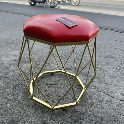 Ghế đôn kim cương nệm da Juno Sofa 30 x 30 x Cao 45 cm