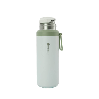 Bình giữ nhiệt 600ml inox 304 Elmich EL8357, Hàng chính hãng, Giữ lạnh đến 40h, nắp chống tràn, có quai xách - JoyMall