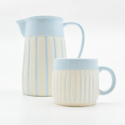 Bộ Bình Nước Modern Kitchen 02 với 2 Ly Khắc Sọc - Khắc Sọc Lớn