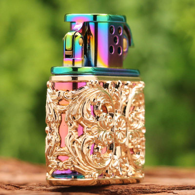 Vỏ Hột Quẹt Bật Lửa Xăng Đá Zorro Z506-630 Họa Tiết Hoa Văn Độc Lạ Nhiều Màu - Dùng Xăng Bấc Đá Cao Cấp