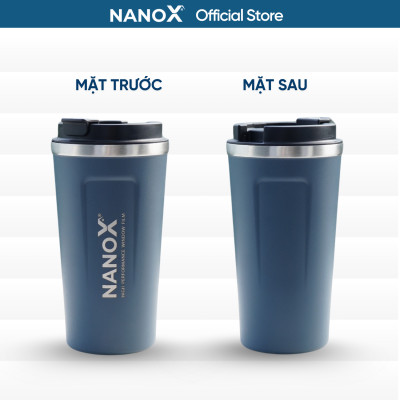 Bình Giữ Nhiệt Cao Cấp NanoX, Ly Giữ Nhiệt Cà Phê Giữ Nhiệt Nóng Lạnh Không Đổ Mồ Hôi Inox 304 - dung tích 500ml