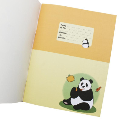 Tập Học Sinh Fluffy Panda - Miền Nam - 4 Ô Ly - 96 Trang 80gsm - The Sun 03