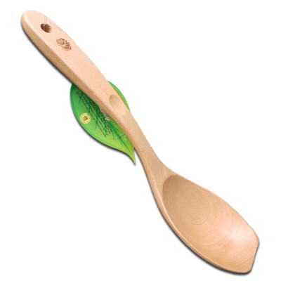 Muỗng Múc Canh Rau Mũi Bằng - Vá Gỗ TL24 Kích Thước ( 30 x 7.5 cm ) - Đồ Gỗ Nhà Bép Thương Hiệu Trường Sơn