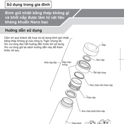Bình giữ nhiệt Tiger MCY-K050 - Thương hiệu Nhật - 500ml - Giữ nhiệt độ Nóng - Lạnh - Hàng chính hãng