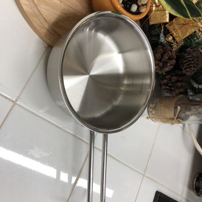 Chảo Quánh Inox  304 Cao Cấp Đáy 3 Lớp  1.4 L - Low Saucepan without lid 16x7.0cm Berndorf Sandrik 