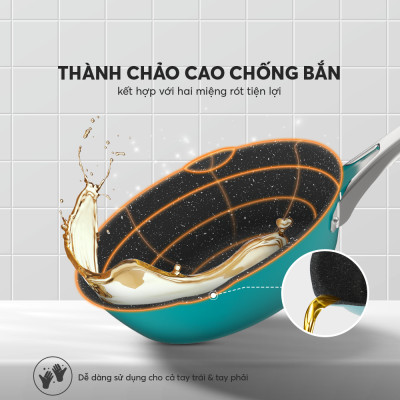 Chảo chống dính Inox 304 liền khối Elmich Hera EL-8107 size 26cm