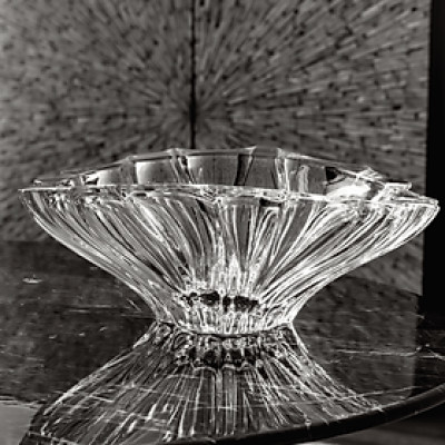 Tô pha lê trắng Plantica 33cm Aurum