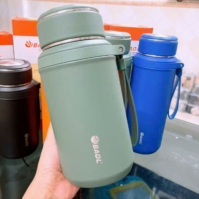 Bình giữ nhiệt nóng lạnh cao cấp BAOL WL32 inox304 có quai xách sang trọng dung tích 1280ml (Tặng kèm quà tri ân)- Hàng chính hãng