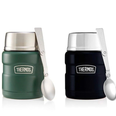 Hộp giữ nhiệt đựng thực phẩm Thermos Stainless King Food Jar, Stainless Steel 470ml