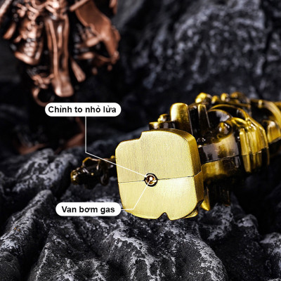 Vỏ Hột Quẹt Bật Lửa Gas XF5301 Mô Hình Tôn Ngộ Không 3D Cực Chất - Nhiều Màu