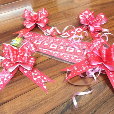 200 nơ rút size 1,2cm trang trí hộp quà lễ tiệc nhiều mẫu