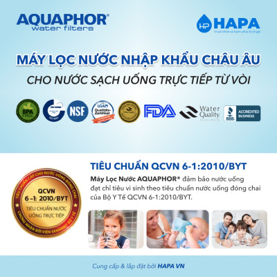 Lõi Lọc Nước AQUAPHOR KH Thay Cho Máy Lọc Nước AQUAPHOR CRYSTAL H, ECO H - Hàng Chính Hãng
