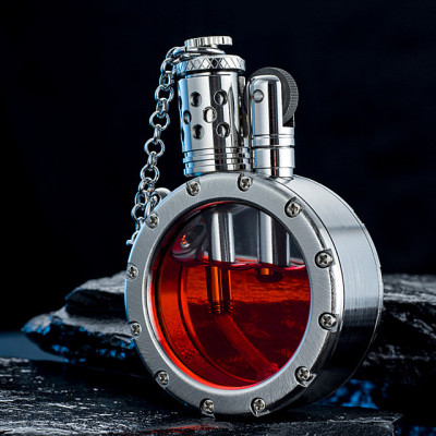 Vỏ Hột Quẹt Bật Lửa Hộp Quẹt Xăng Đá Thủ Công ShuFang Thiết Kế Thân Chứa Nhiên Liệu Trong Suốt Đẹp Độc Lạ