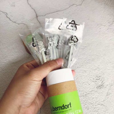 Bộ 12 nĩa xiên trái cây hiệu Berndorf 6 hình con gấu