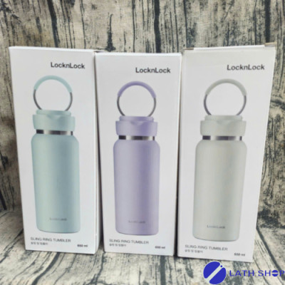 Bình Giữ Nhiệt Inox 304 Sling Ring LocknLock  Có Quai Xách LHC4321- 650ml - Hàng Chính Hãng