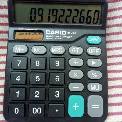 Máy tính cầm tay M28 - Electronic Calculator M28 - Máy tính bỏ túi, thiết bị văn phòng tiện dụng - Hàng chính hãng