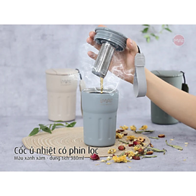 [Hàng chính hãng] Bình giữ nhiệt inox có phin lọc iMat 380ml / 500ml / 1200ml / 1500ml / 2000ml Dùng ủ, giữ nhiệt, sản phẩm làm Inox 304
