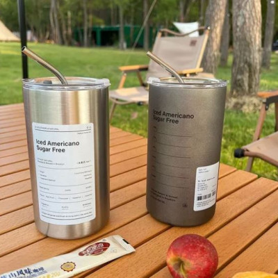 Cốc Giữ Nhiệt Ly Giữ Nhiệt Inox 304 Có Ống Hút Ly Uống Coffee 600ml