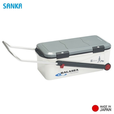 Thùng đá giữ nhiệt đa năng, tay kéo Sanka Galasea 50L, bền đẹp và an toàn cho thời gian sử dụng lâu dài -nội địa Nhật Bản 