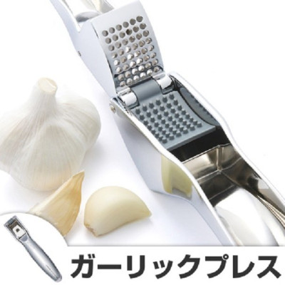 Dụng cụ kẹp vụn tỏi cầm tay thép không rỉ - Hàng nội địa Nhật Bản