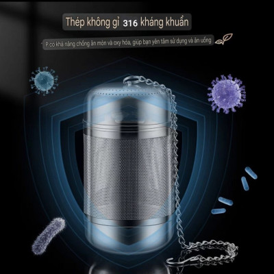 Dụng Cụ Lọc Quả Lọc Trà Thảo quả Inox SUS 316 Quả Lọc Trà Gia Vị Thảo Quả Lỗ Lọc Siêu Mịn Kháng Khuẩn Công Nghệ CNC Cao Cấp ( Hàng Top 1 )